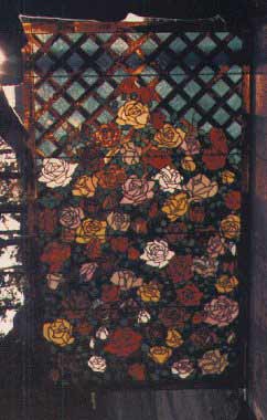 stained glass roses window