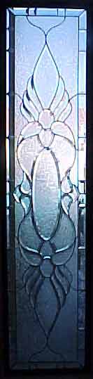 stained glass beveled window