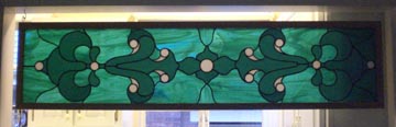 stained glass transom window