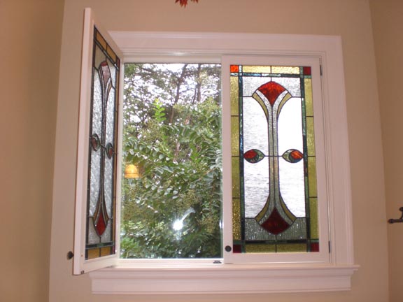 stained glass shutters