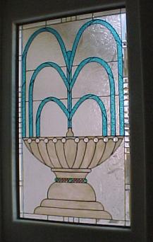 stained glass fountain window