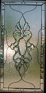 stained glass beveled window