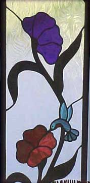 stained glass flower window