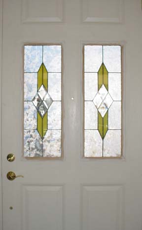 stained glass door panels