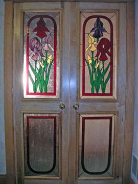 stained glass door panels