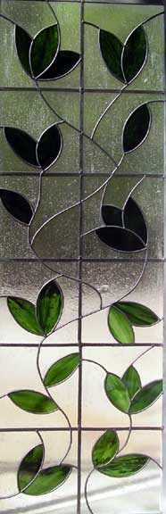 stained glass vine window