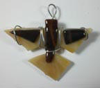 brown fused glass necklace