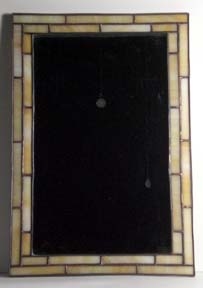 Stained Glass Mirror cream amber color