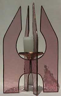 Stained Glass Candle Holder