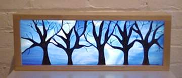 Stained Glass lighted Tree Box