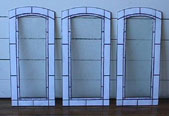 stained glass cabinet panels