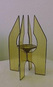 stained glass candle holder
