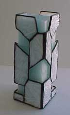 stained glass candle holder