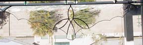 stained glass window valence