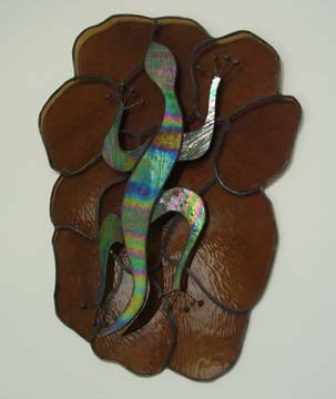 stained glass gecko