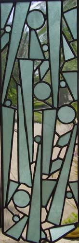 stained glass abstract panel