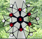 stained glass hanging
