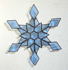 stained glass snow flake