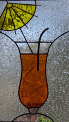 stained glass orange coctail