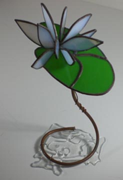 stained glass flower