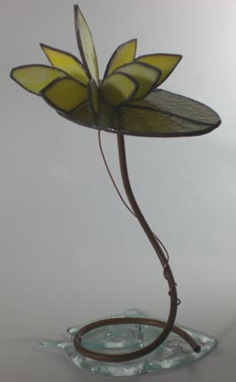 stained glass flower