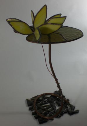 stained glass flower