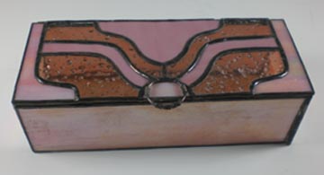 pink stained glass box