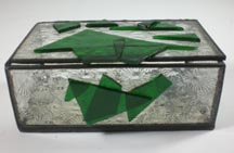 stained and fused glass box