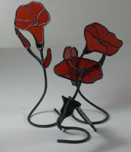 stained glass flowers
