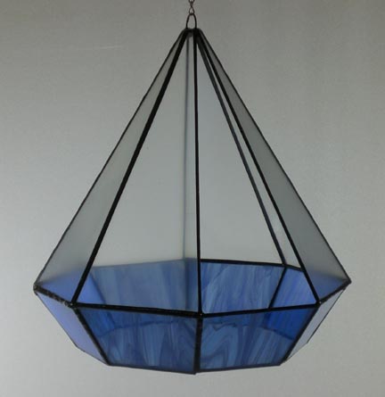 stained glass bird feeder