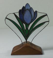 stained glass flower