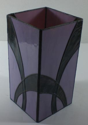 stained glass vase
