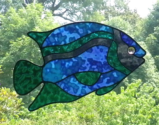 blue and purple fish