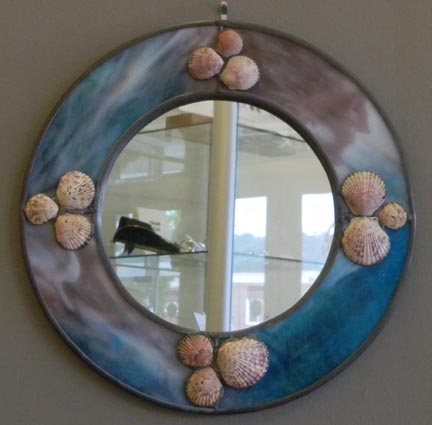 mirror with shells
