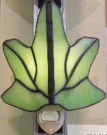 green leaf night light