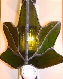 green leaf night light